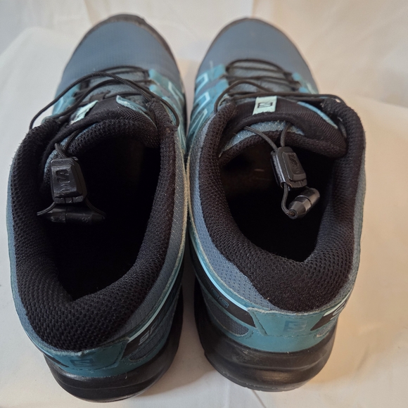 Salomon Kids/Juniors Teal and Black Trail or Hiking Shoes Size 6 - Picture 7 of 9
